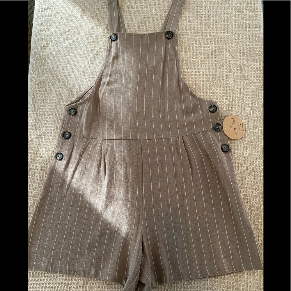 URBAN Romantics Overall Romper Shorts